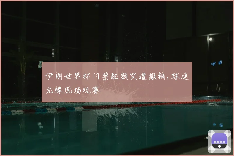 伊朗世界杯门票配额突遭撤销,球迷无缘现场观赛